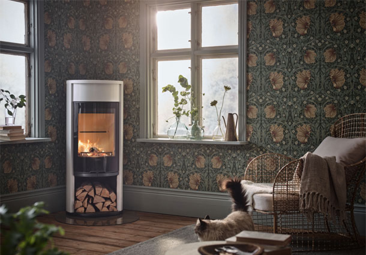 Contura 610 G Style in weiß mit Frontblende